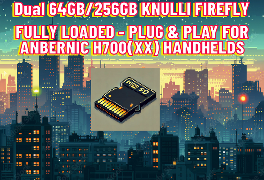 Custom Dual Micro SD Cards for Anbernic H700 (XX) Handhelds - Preloaded & Plug-and-Play | 64GB/256GB | Knulli Firefly Firmware