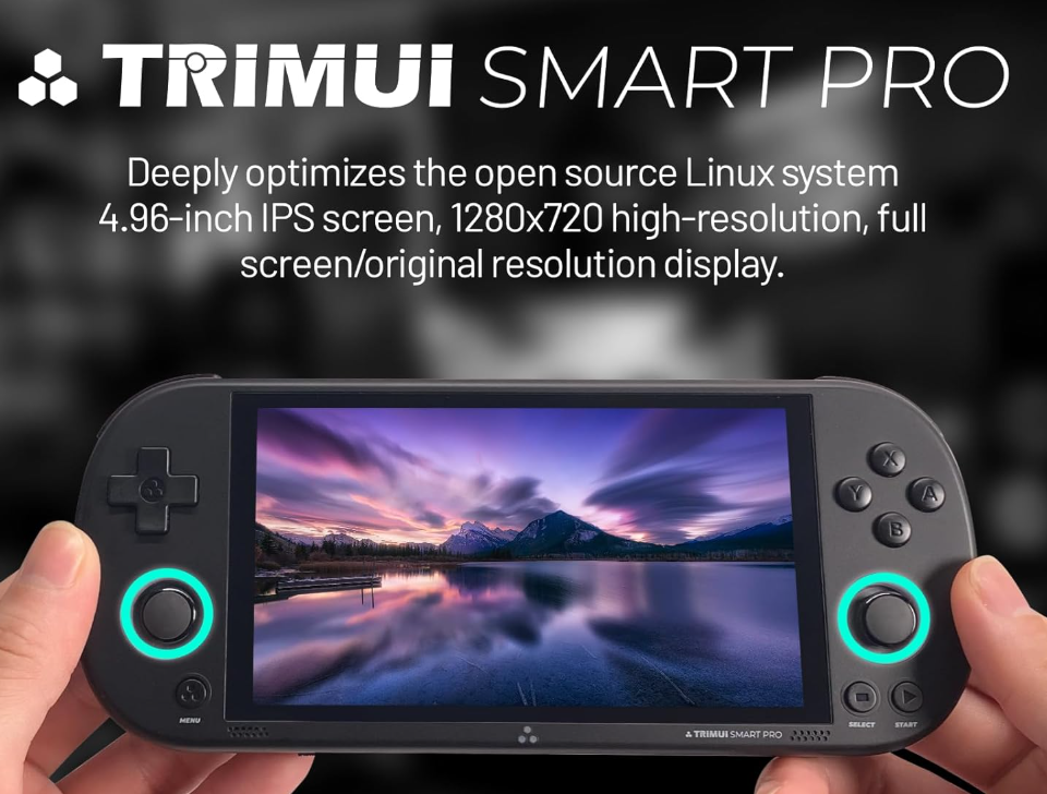 TrimUI Smart Pro Handheld Console with CrossMix OS