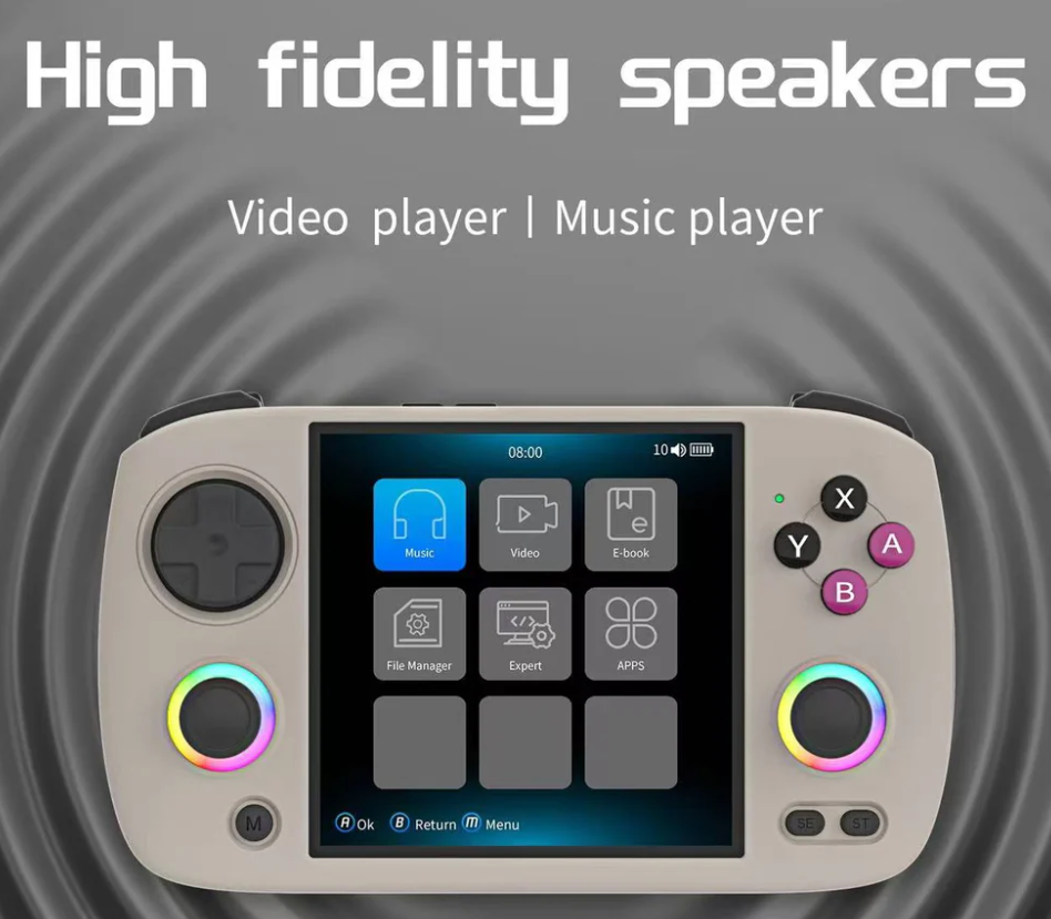 Anbernic RGCubeXX Handheld Console with Knulli Firefly OS